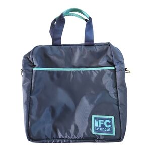 IFC tv. uncut. Navy Tote Laptop Bag by twelveNYC Made in USA Messenger
